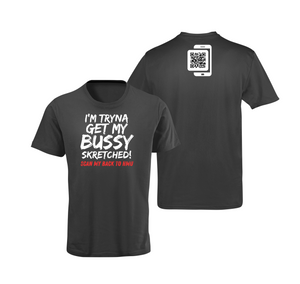 Bussy Skretched QR Code T-Shirt