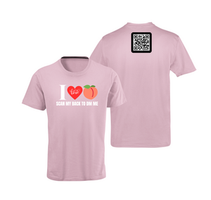 I Love Peach (Top) QR Code T-Shirt