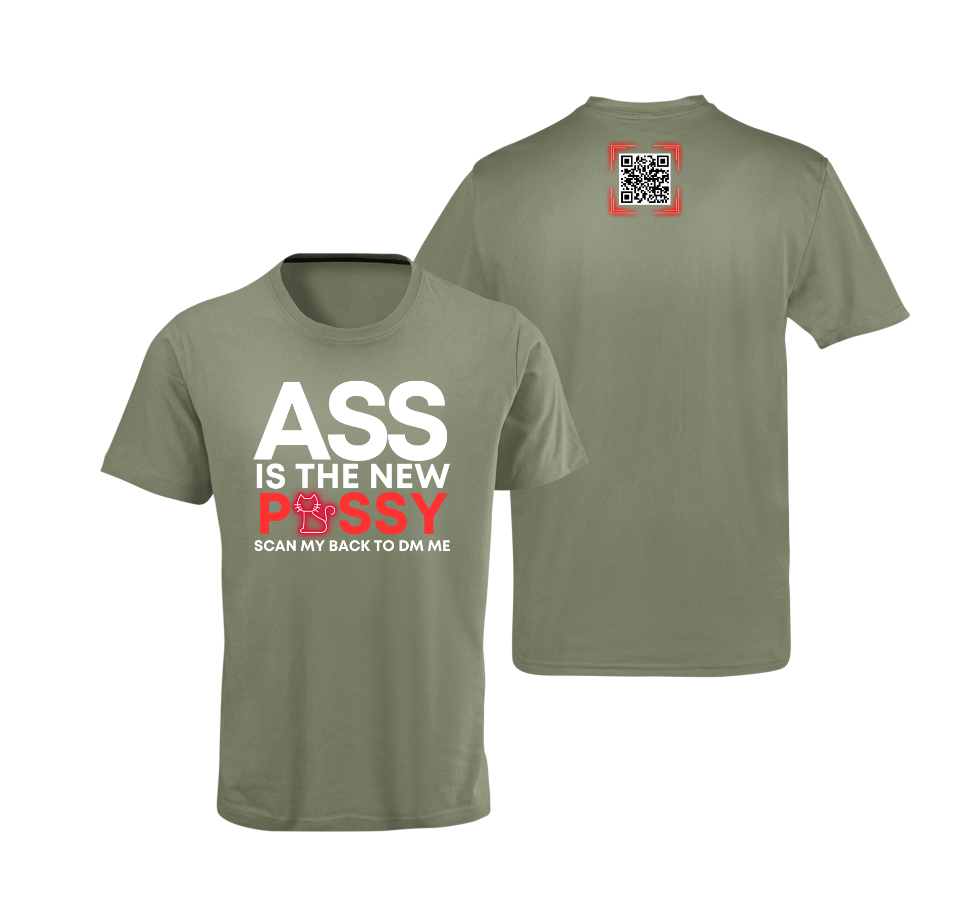 Ass Is The New Pussy QR Code T-Shirt