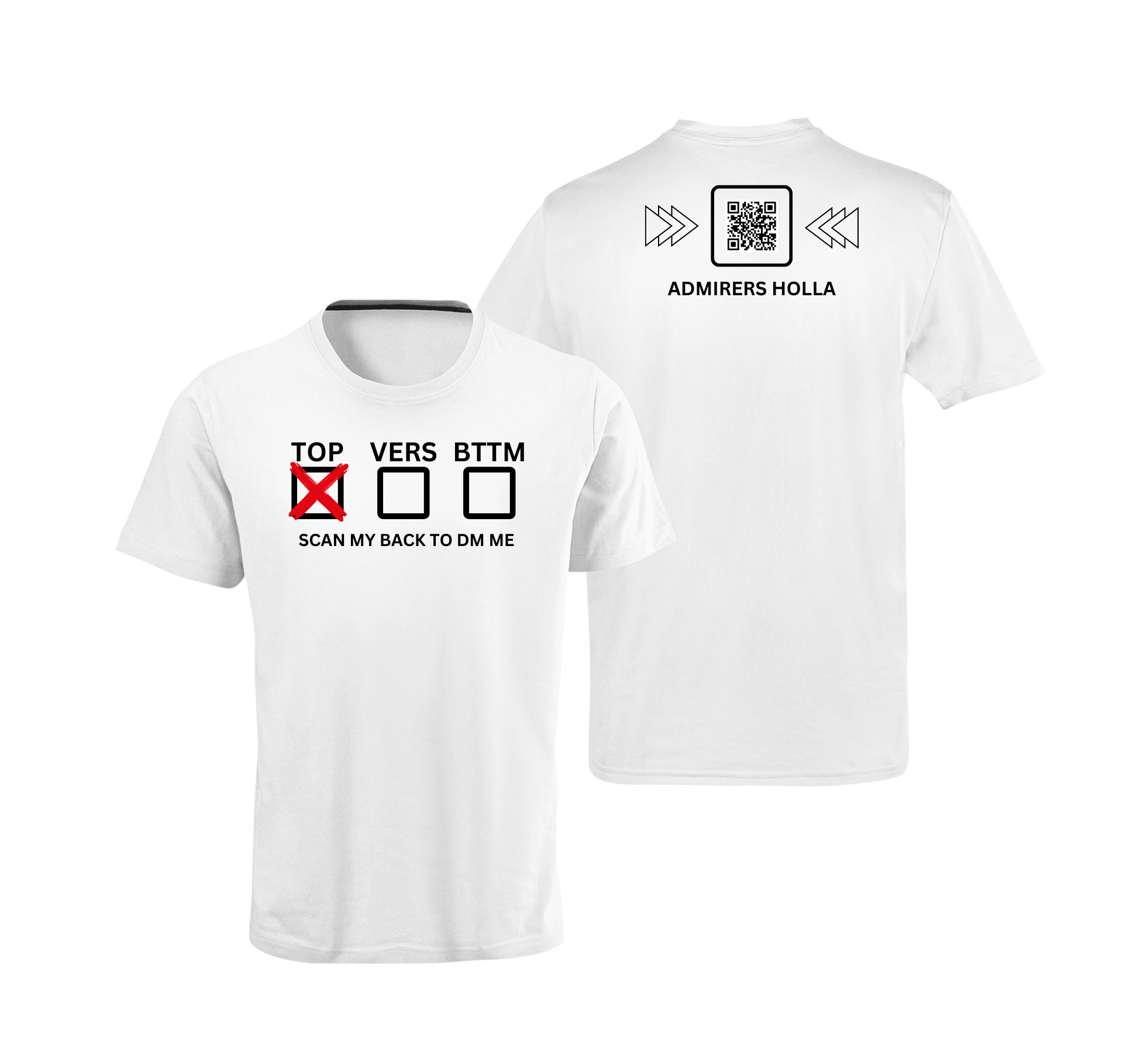 Sexual Position Checkbox QR Code T-Shirt