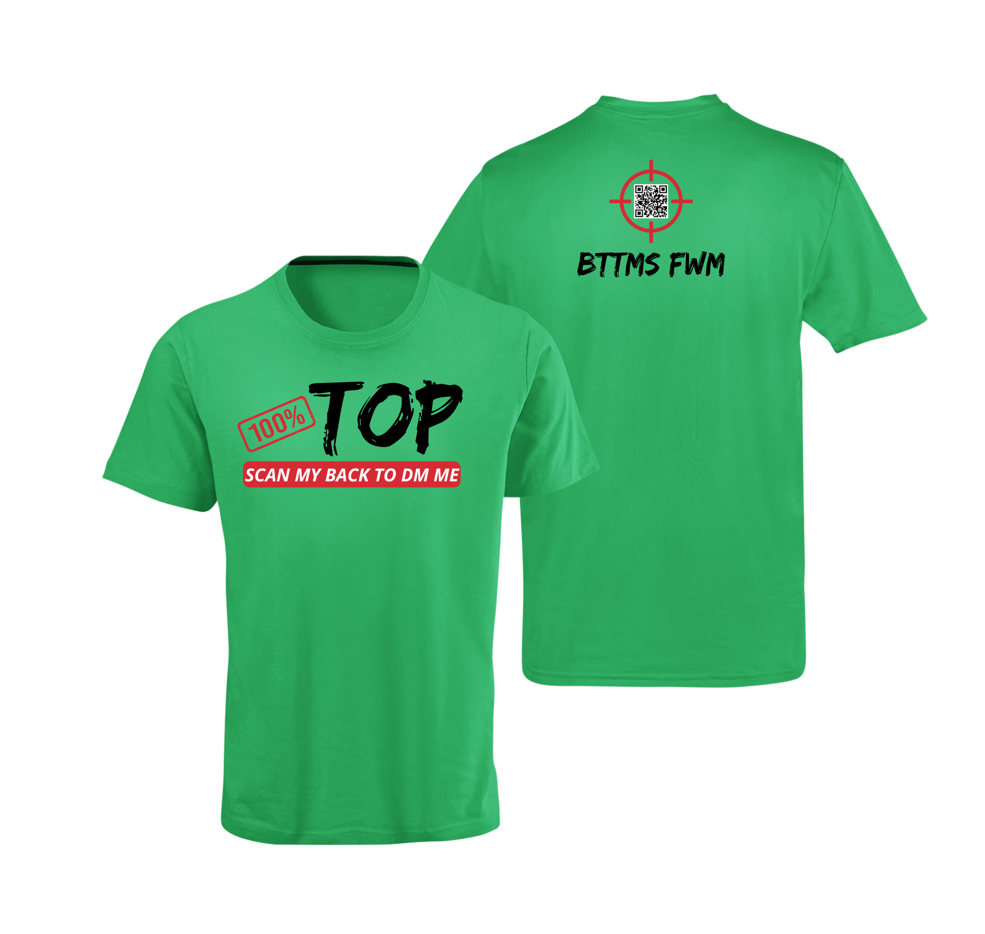 100% Top QR Code T-Shirt