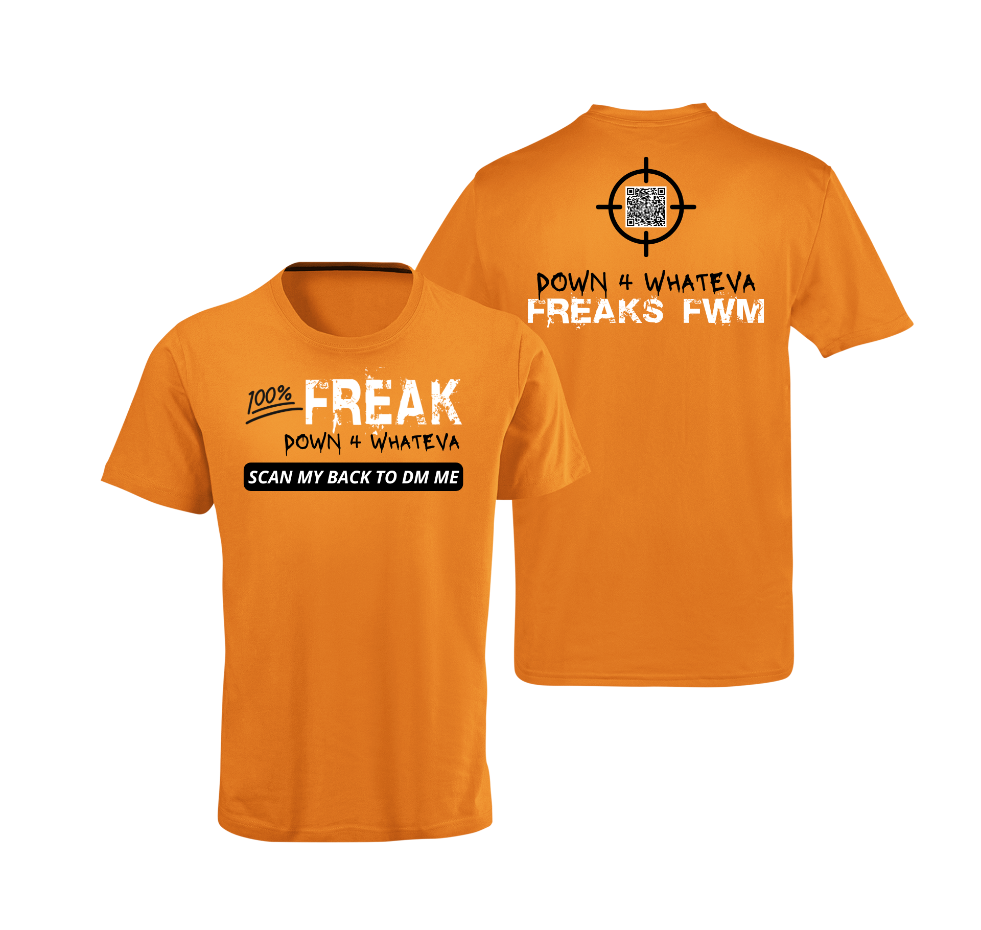 100% Freak QR Code T-Shirt