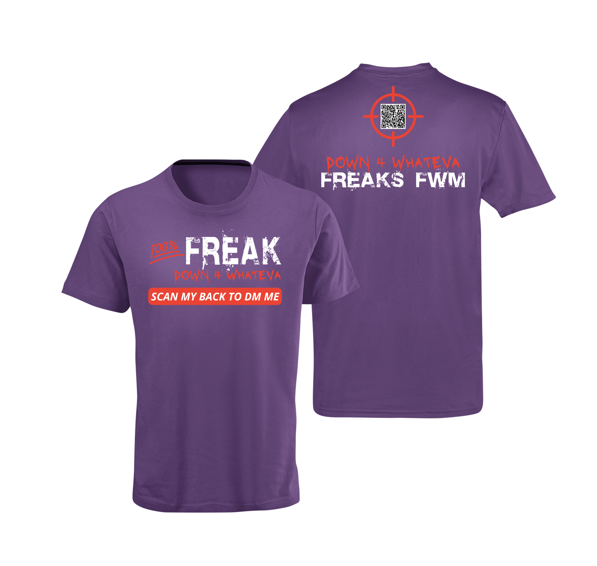 100% Freak QR Code T-Shirt