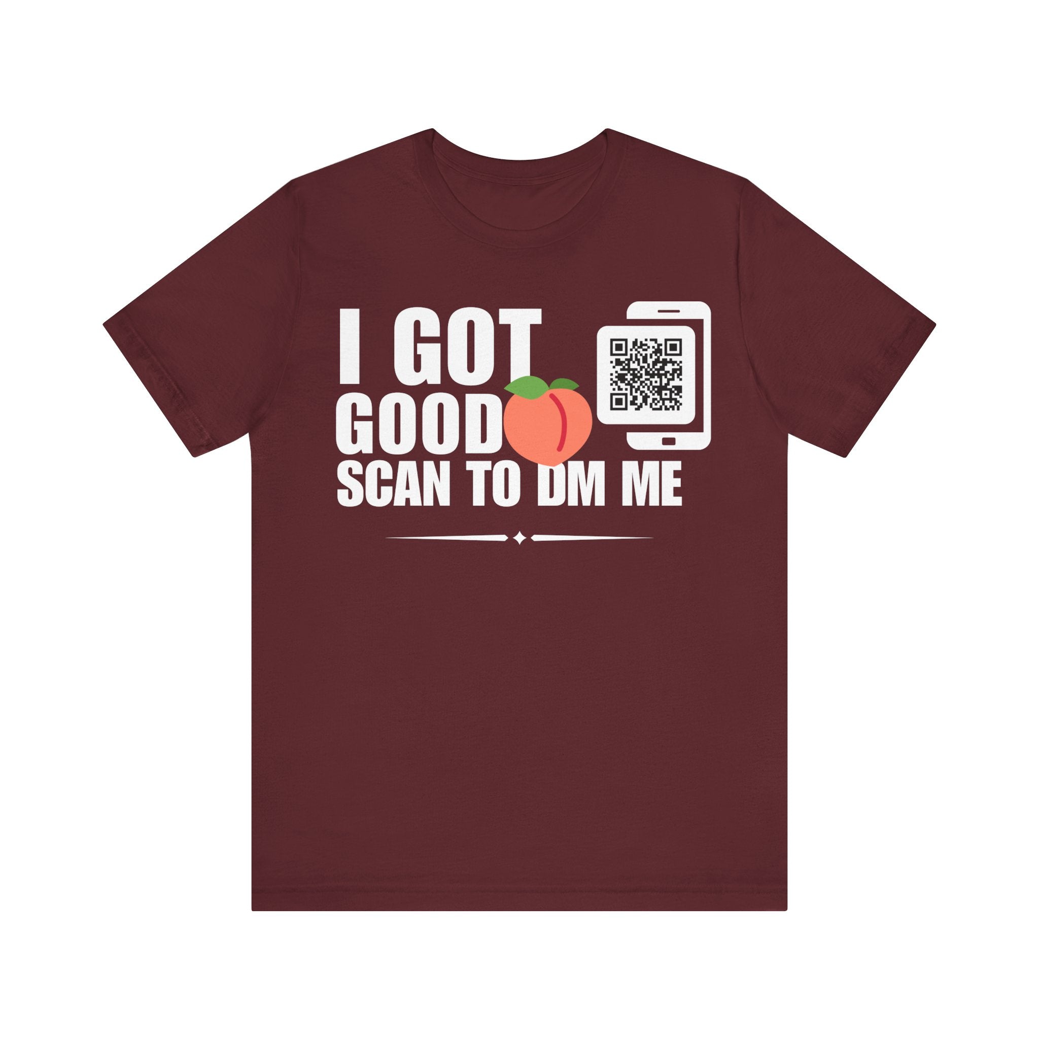 I Got Good Peach QR Contact T-shirt (Single Side Design)