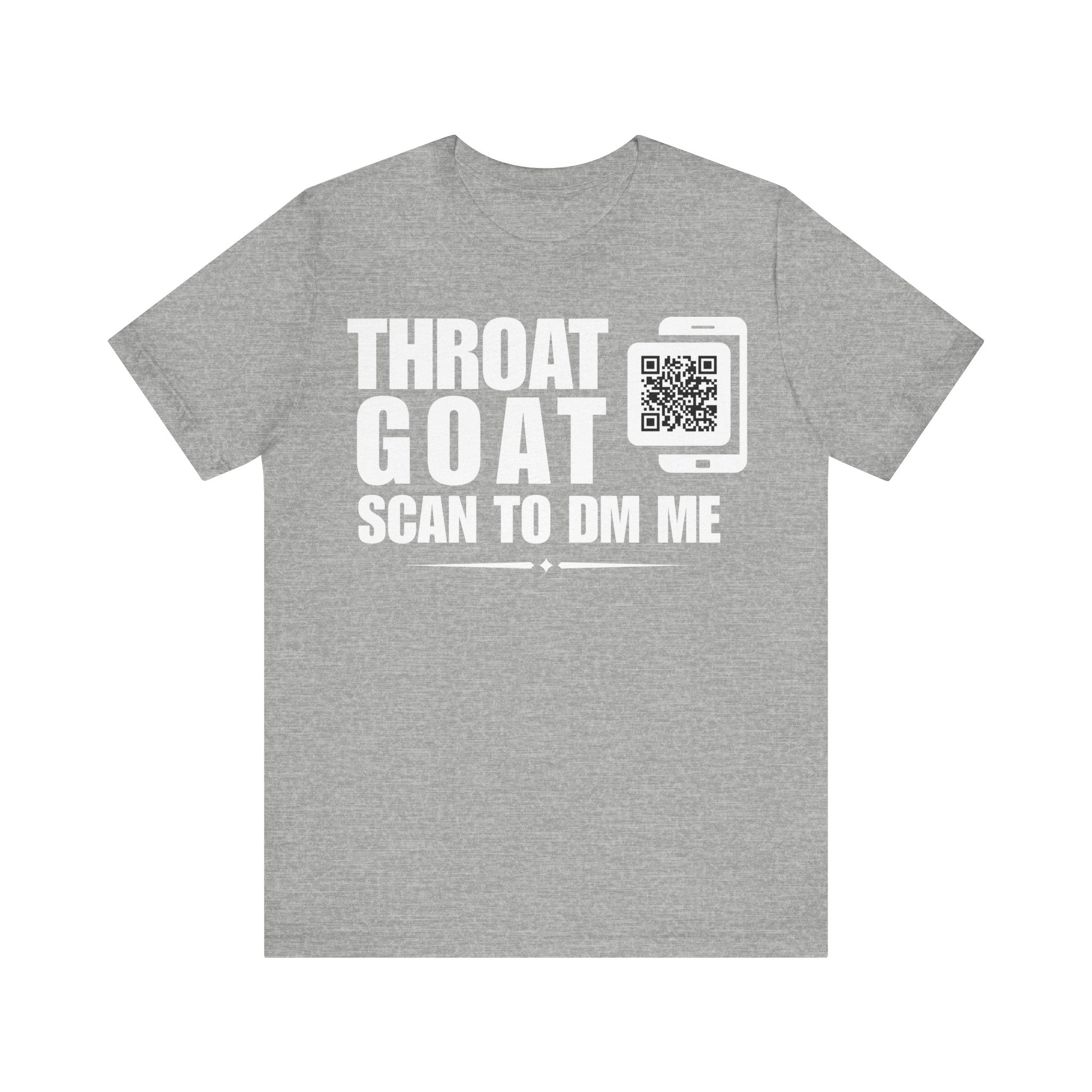 Throat Goat QR Contact T-shirt (Single Side Design)
