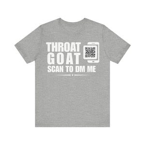 Throat Goat QR Contact T-shirt (Single Side Design)