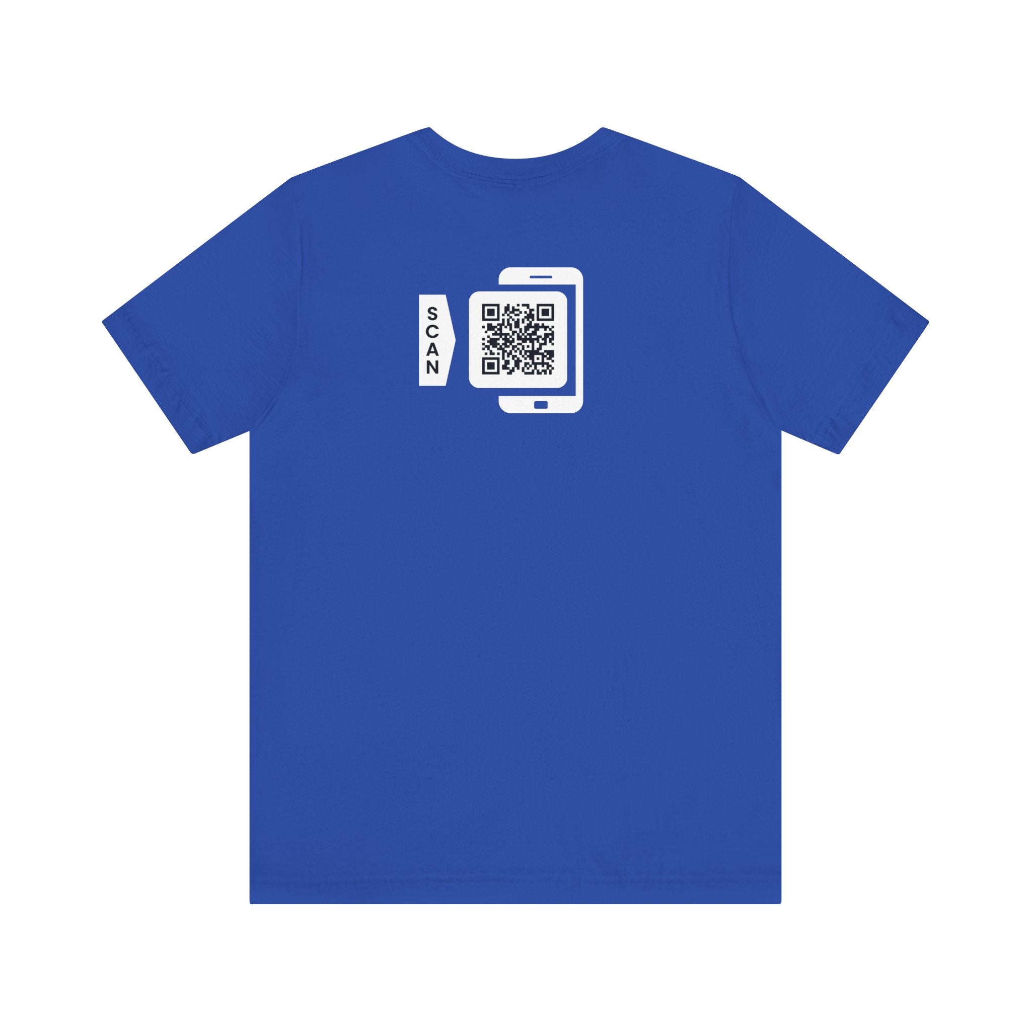 "POWER TOP" QR CODE Freak Contact T-Shirt (Front & Back Design)