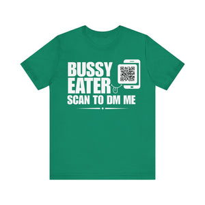 Bussy Eater QR Contact T-shirt (Single Side Design)