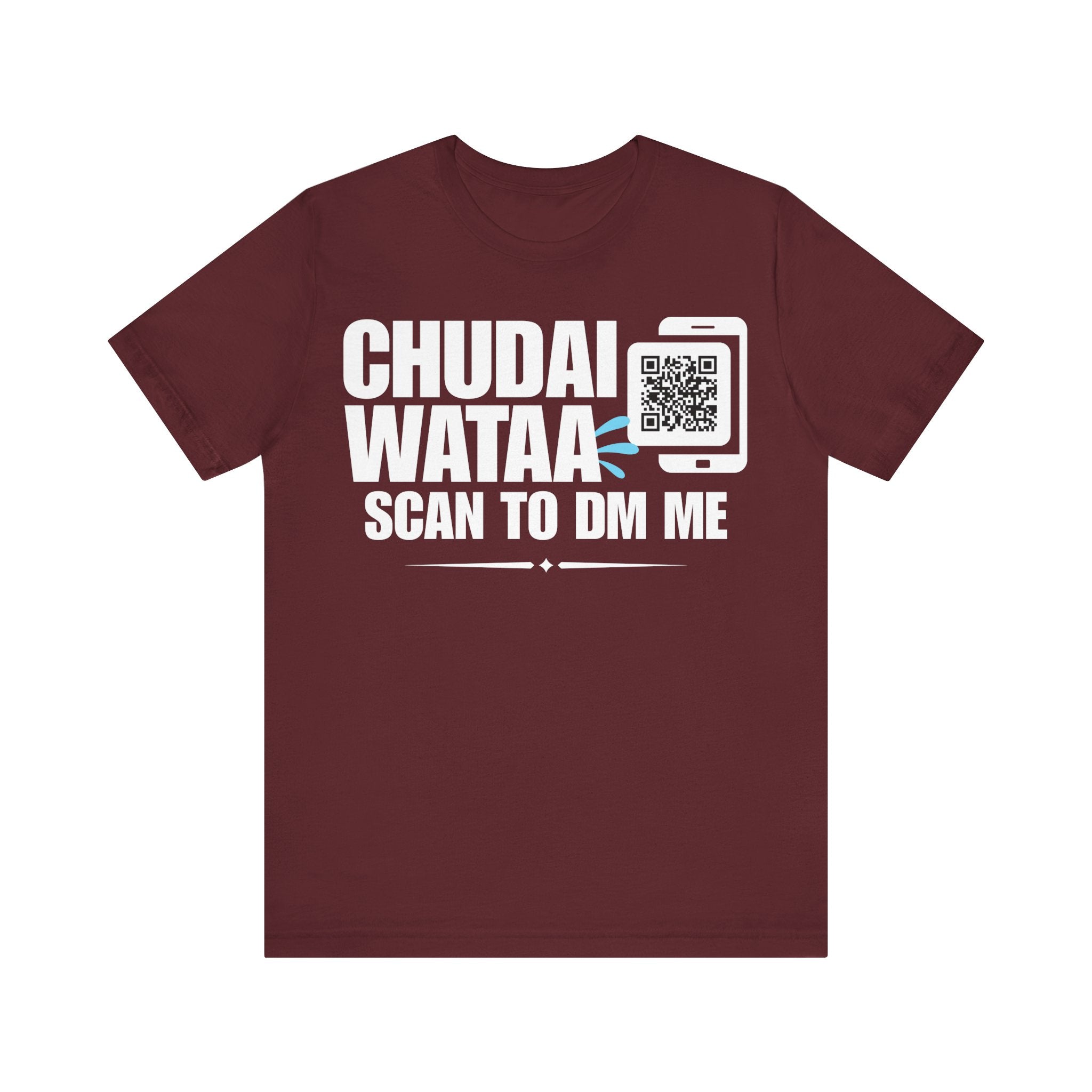 Chudai Wataa QR Contact T-shirt (Single Side Design)