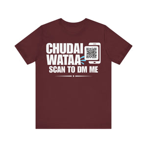 Chudai Wataa QR Contact T-shirt (Single Side Design)