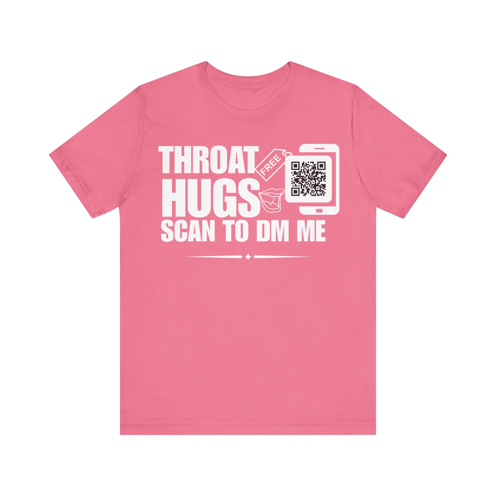 Throat Hugs QR Contact T-shirt (Single Side Design)