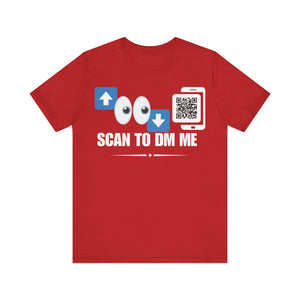 Top For Bottom Emoji QR Contact T-shirt (Single Side Design)
