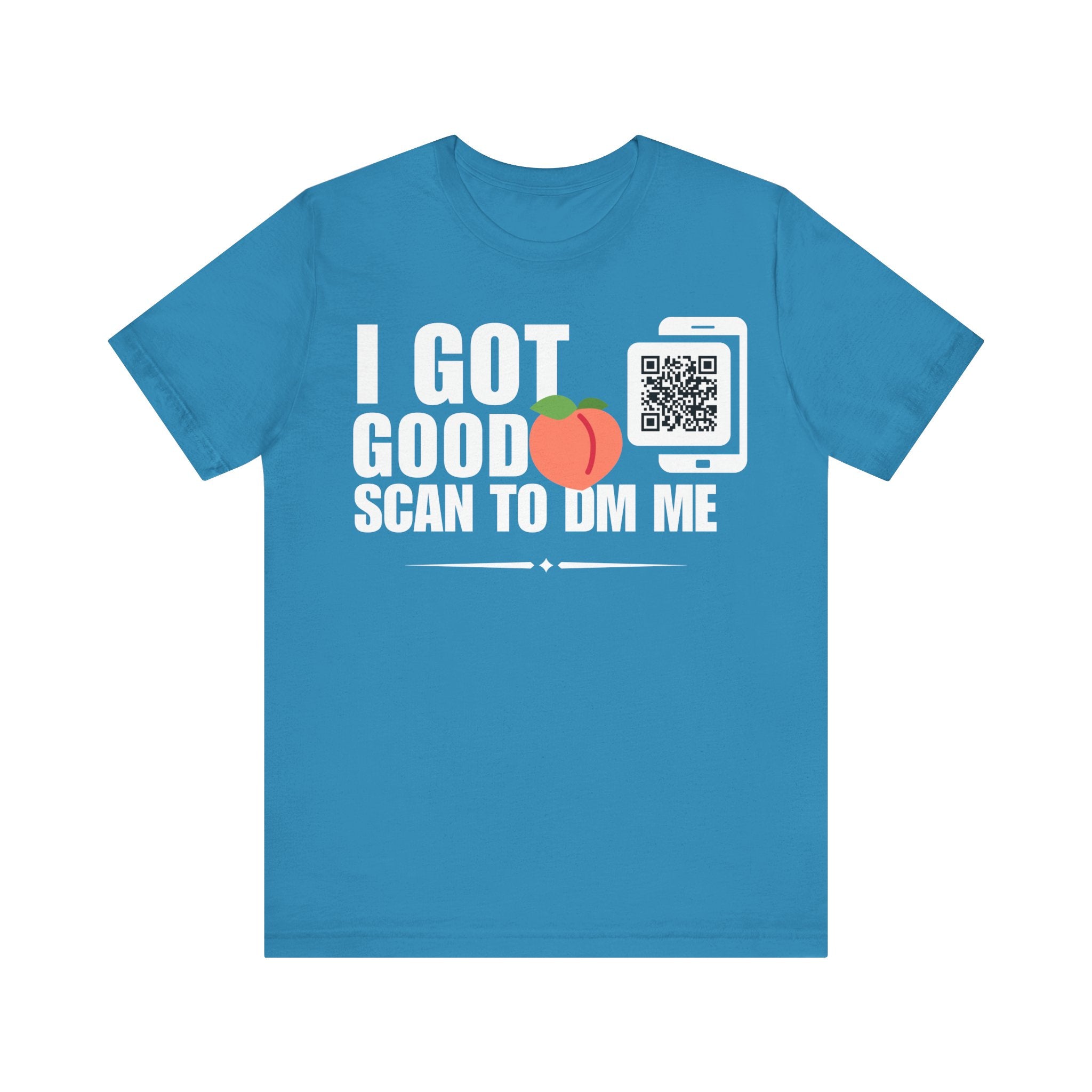 I Got Good Peach QR Contact T-shirt (Single Side Design)