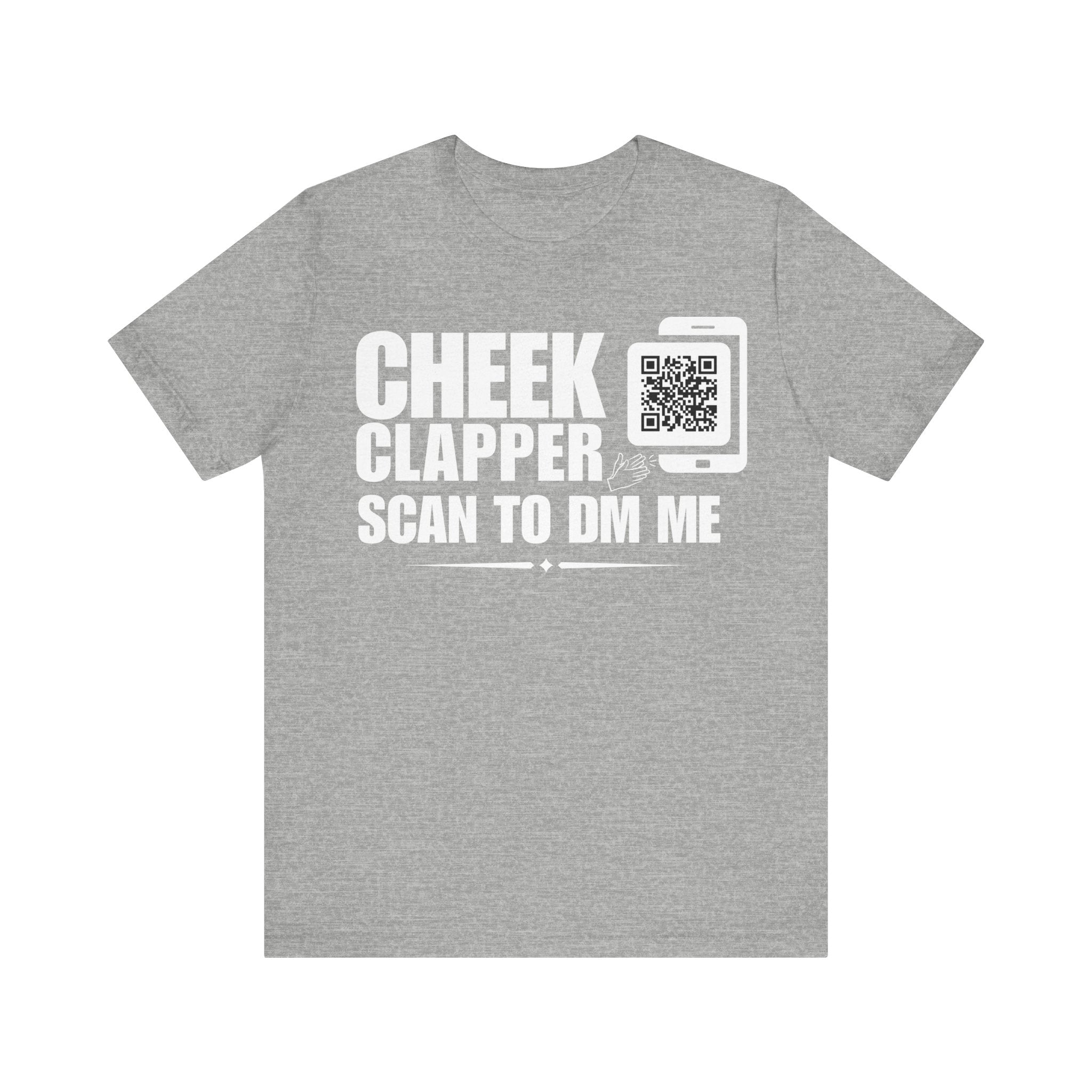 Cheek Clapper QR Contact T-shirt (Single Side Design)