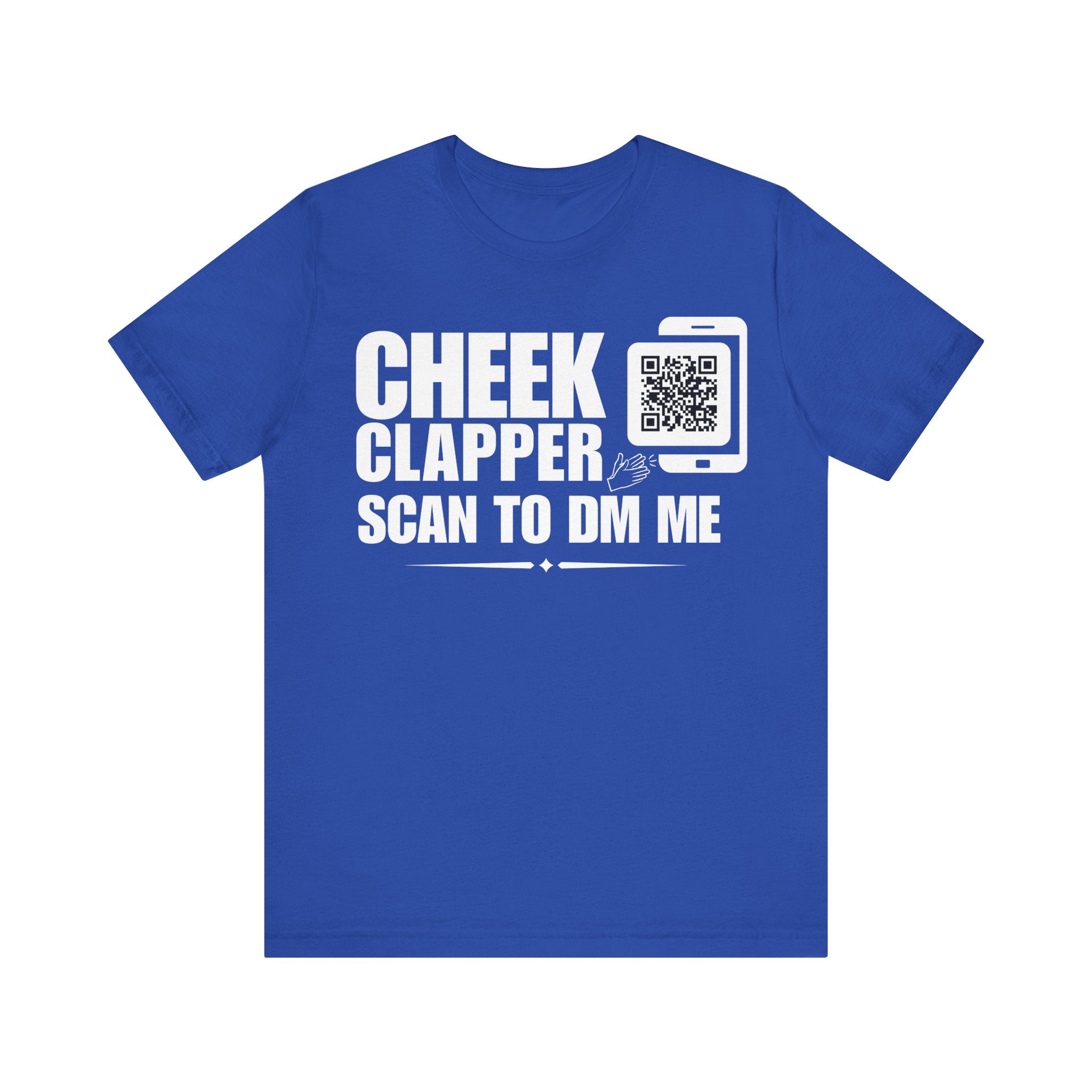 Cheek Clapper QR Contact T-shirt (Single Side Design)
