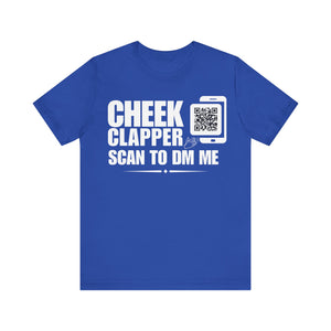 Cheek Clapper QR Contact T-shirt (Single Side Design)