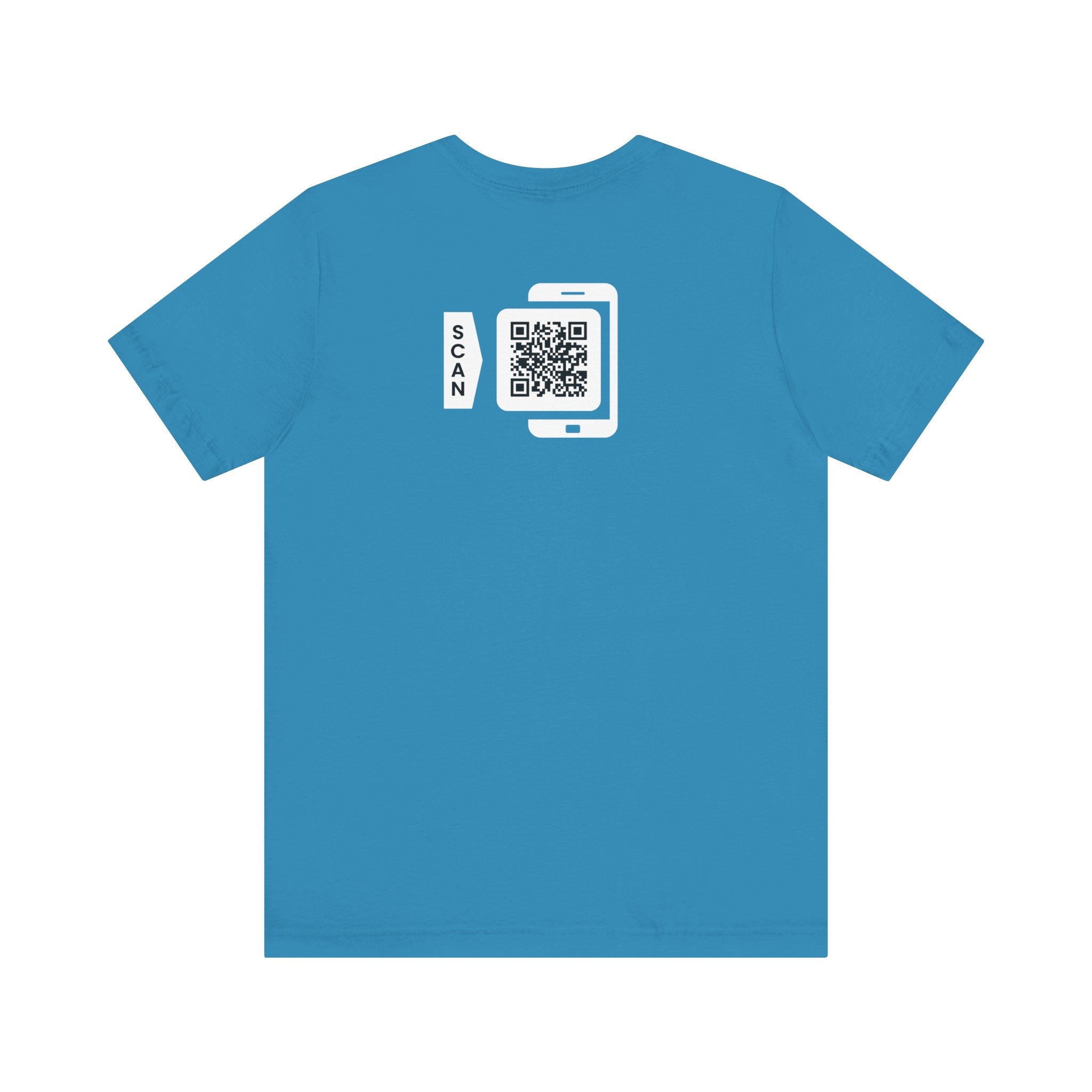 "POWER TOP" QR CODE Freak Contact T-Shirt (Front & Back Design)