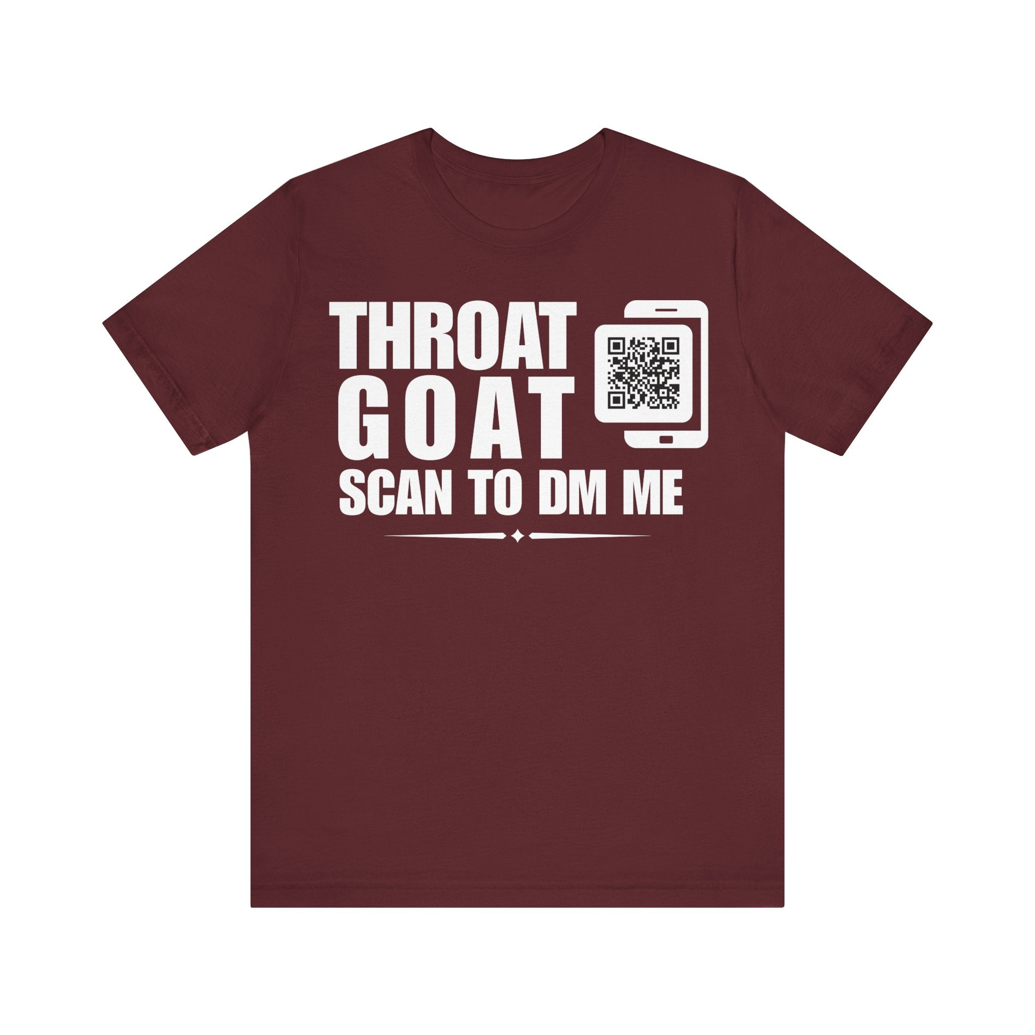 Throat Goat QR Contact T-shirt (Single Side Design)