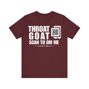 Throat Goat QR Contact T-shirt (Single Side Design)