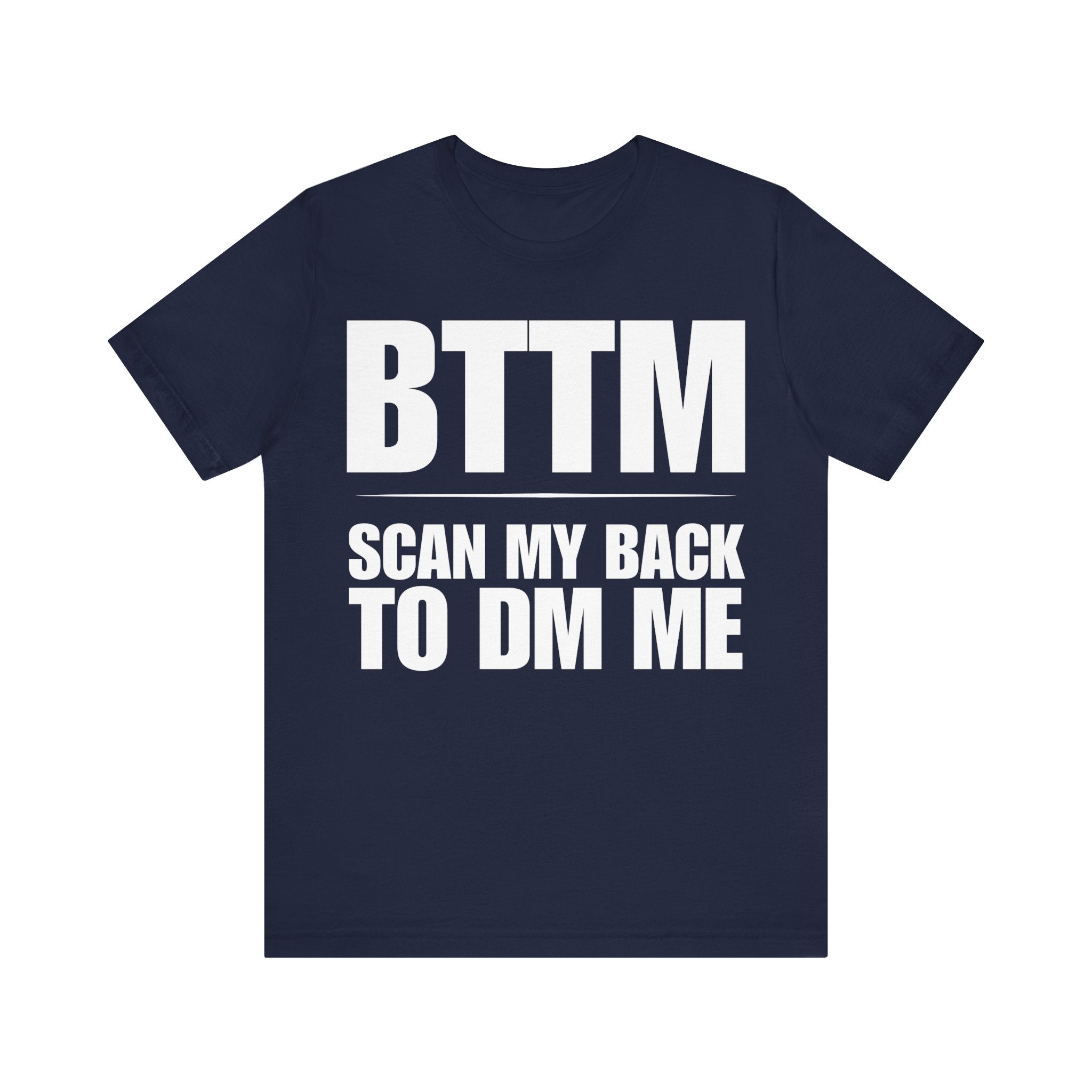 "BTTM" QR CODE Freak Contact T-Shirt (Front & Back Design)