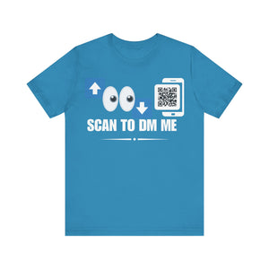 Top For Bottom Emoji QR Contact T-shirt (Single Side Design)