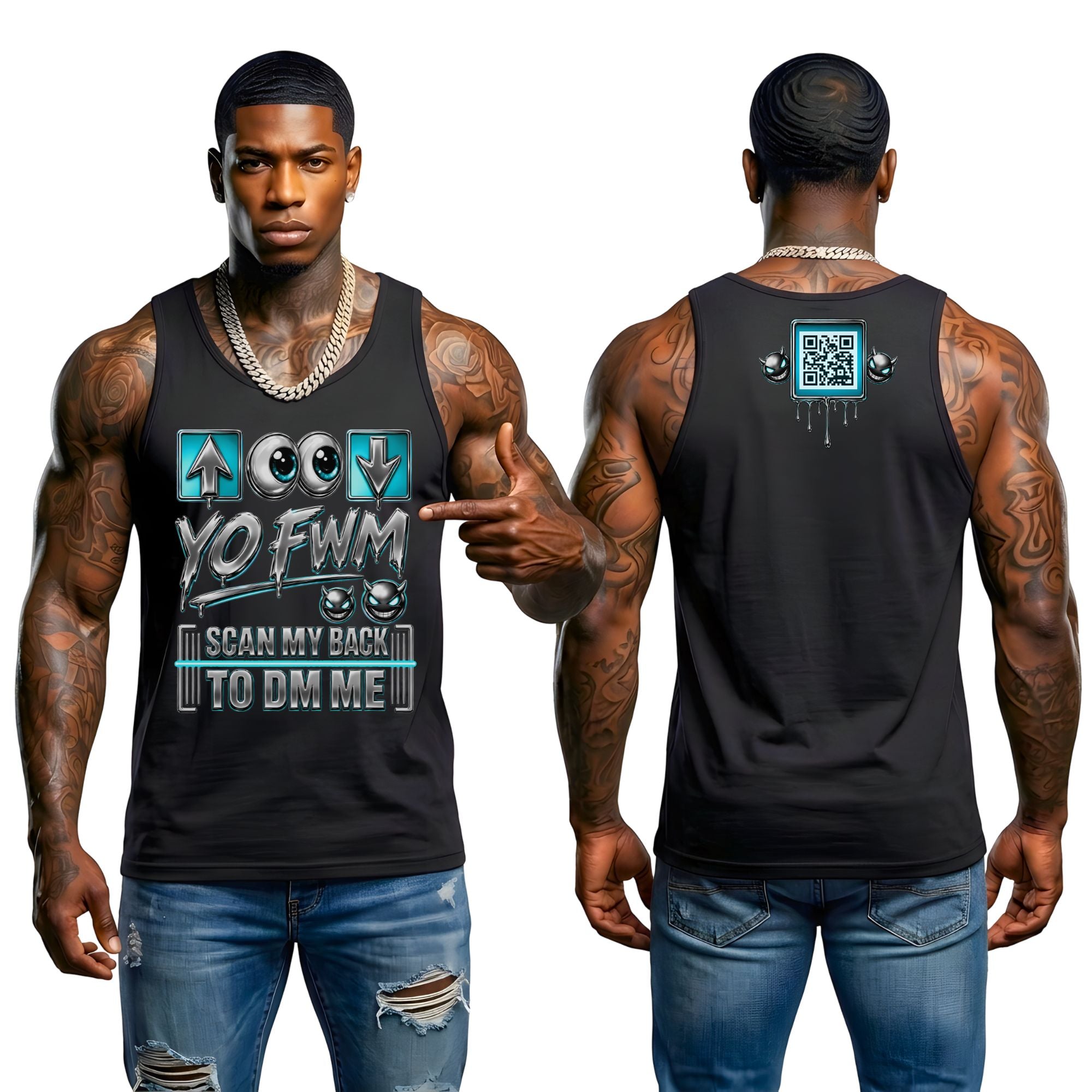 Top For Bottom Arrow Tank Top