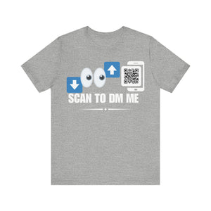 Bottom For Top Emoji QR Contact T-shirt (Single Side Design)