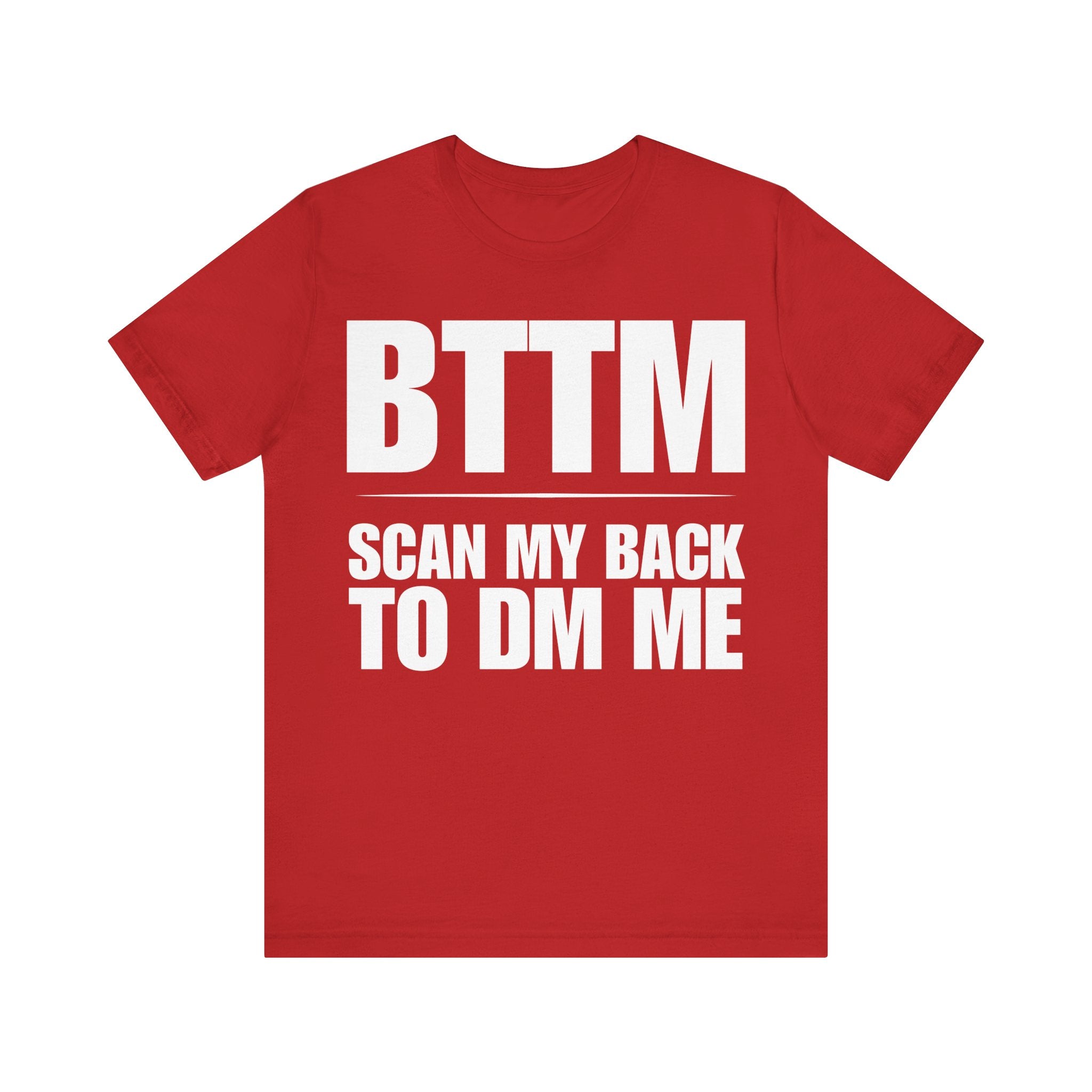 "BTTM" QR CODE Freak Contact T-Shirt (Front & Back Design)