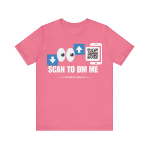 Bottom For Top Emoji QR Contact T-shirt (Single Side Design)
