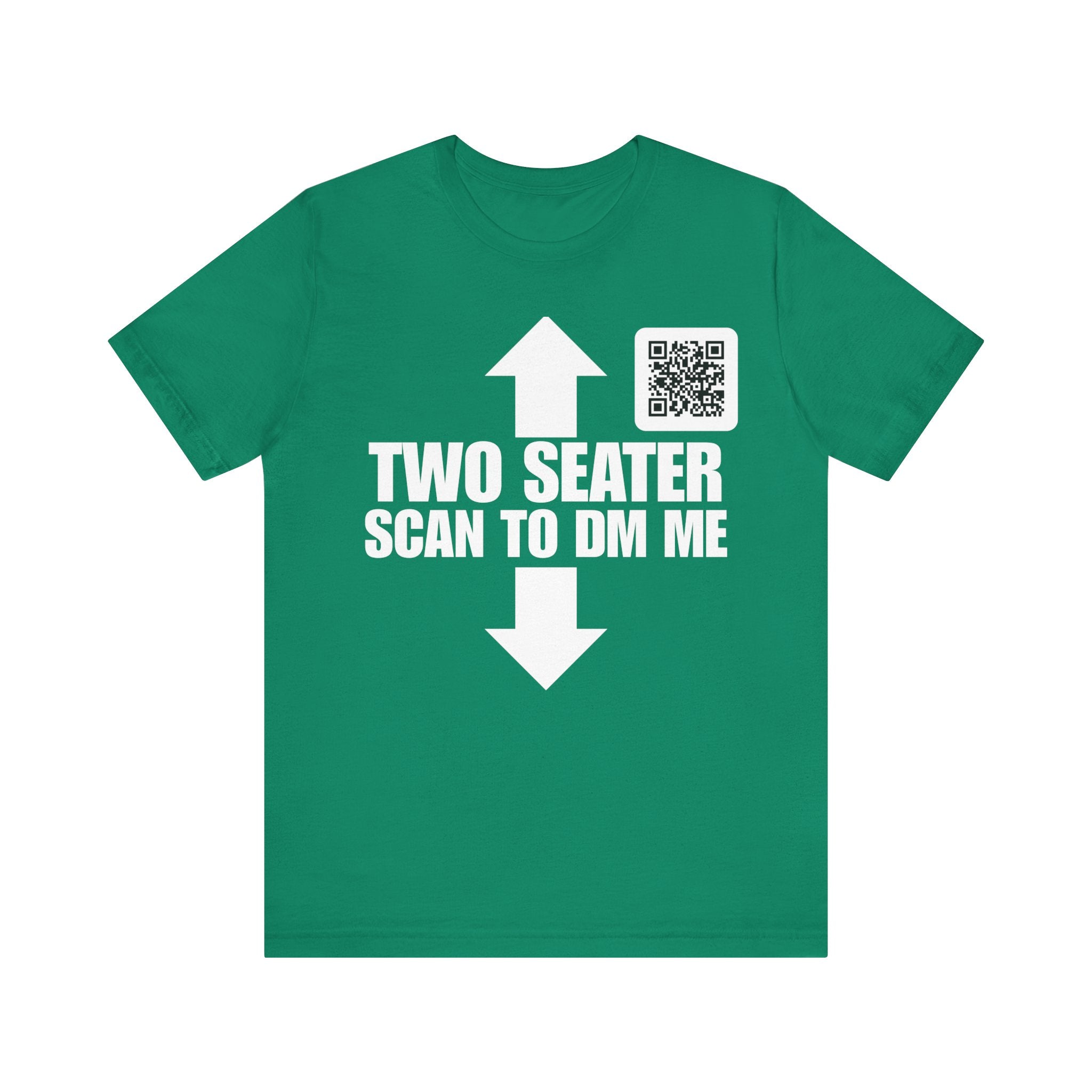 TWO SEATER QR Contact T-shirt (Single Side Design)