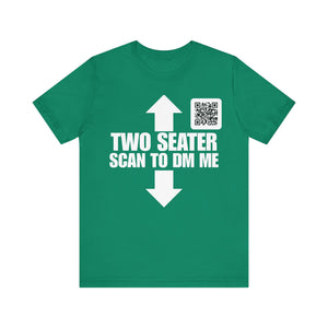 TWO SEATER QR Contact T-shirt (Single Side Design)