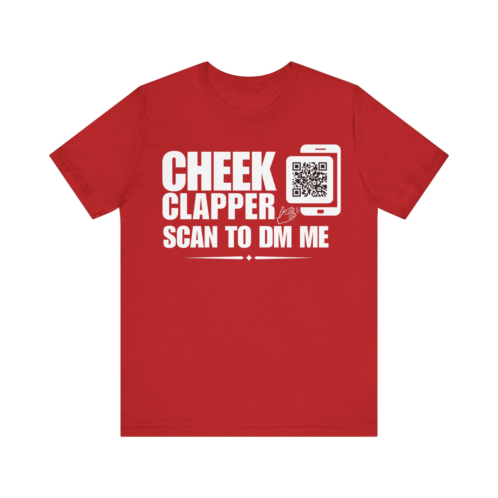 Cheek Clapper QR Contact T-shirt (Single Side Design)