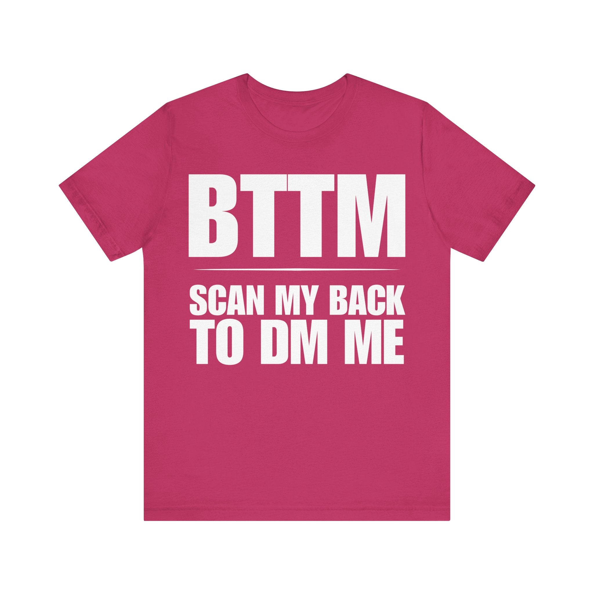 "BTTM" QR CODE Freak Contact T-Shirt (Front & Back Design)
