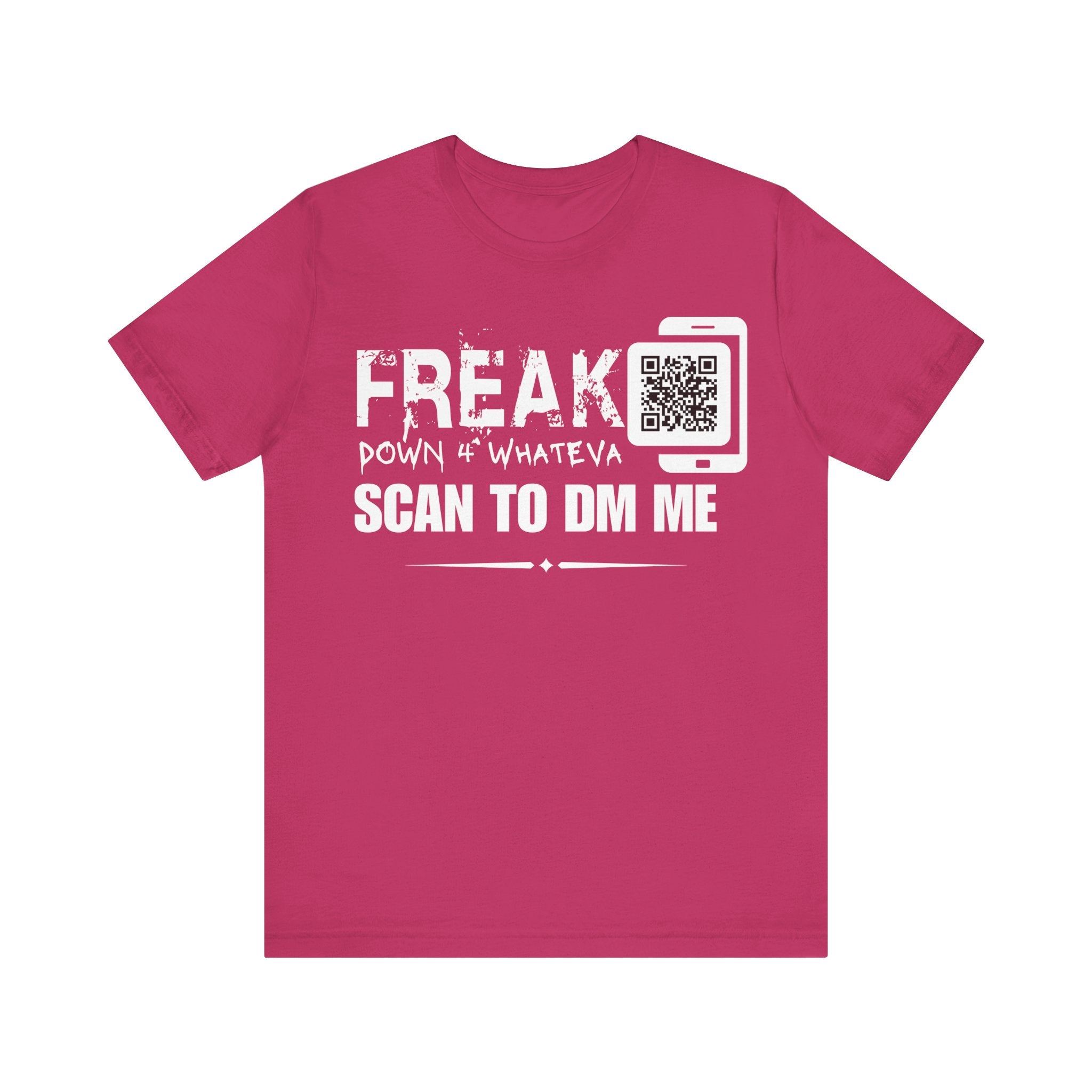 Freak Down 4 Whateva QR Contact T-shirt (Single Side Design)