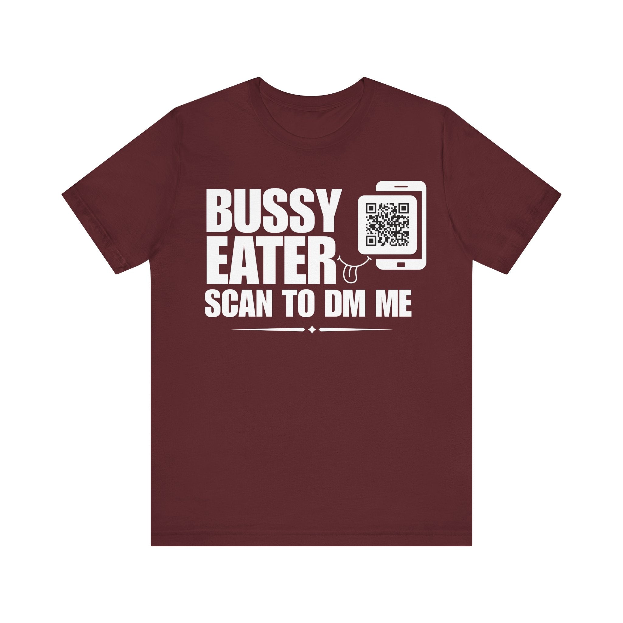 Bussy Eater QR Contact T-shirt (Single Side Design)