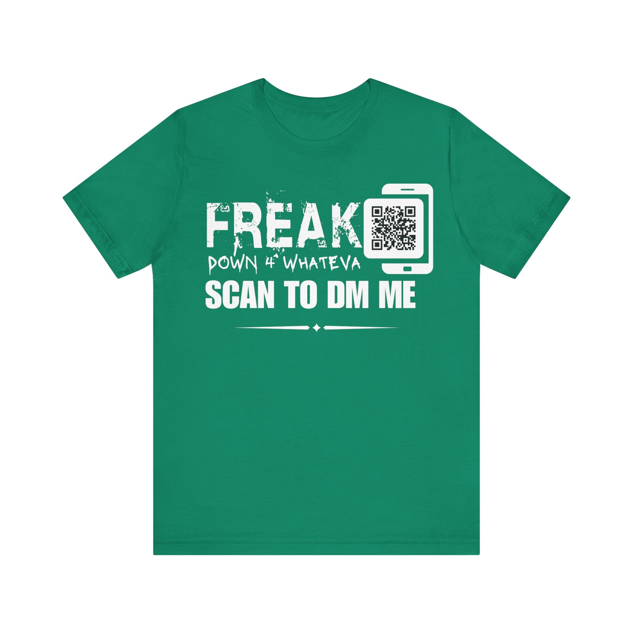Freak Down 4 Whateva QR Contact T-shirt (Single Side Design)