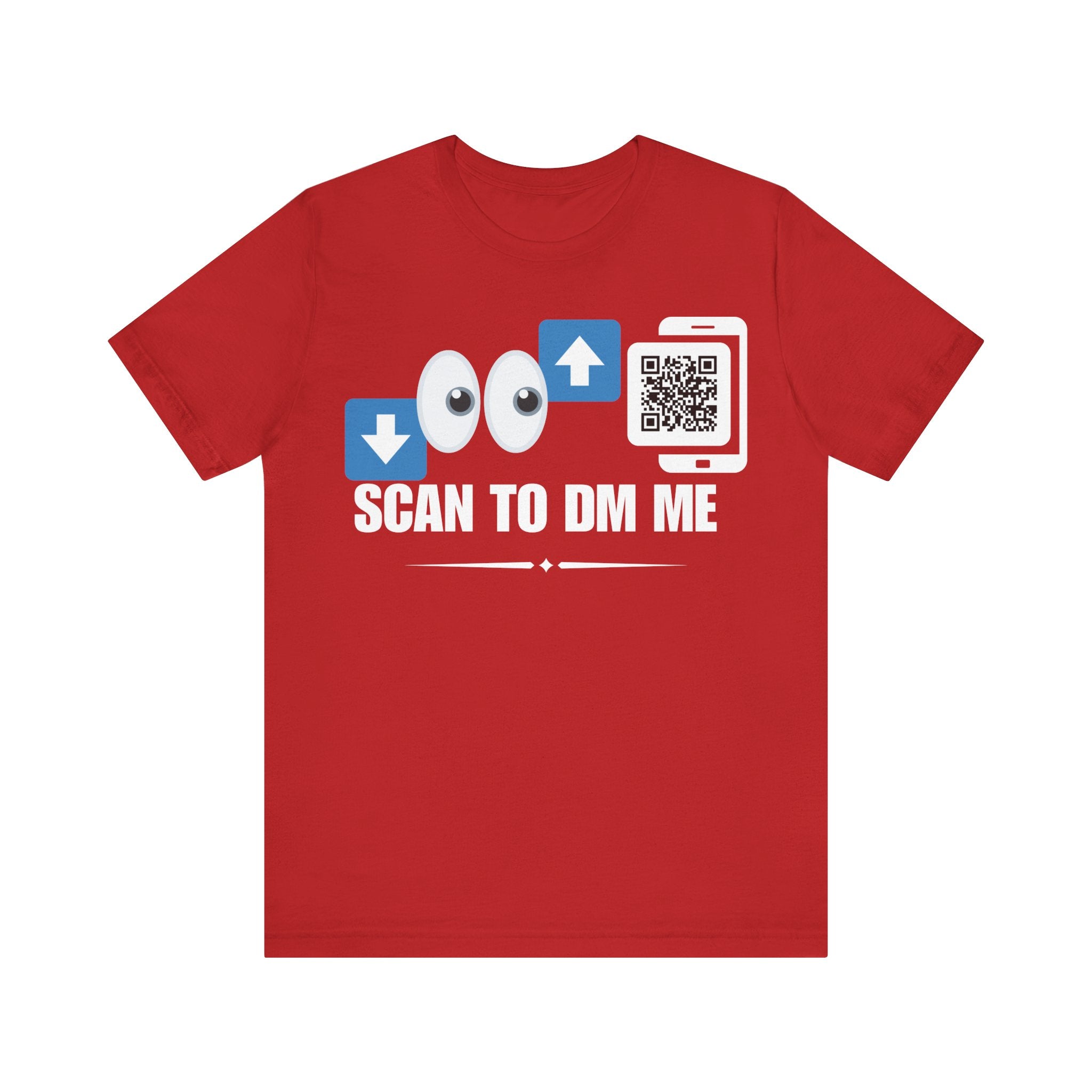 Bottom For Top Emoji QR Contact T-shirt (Single Side Design)