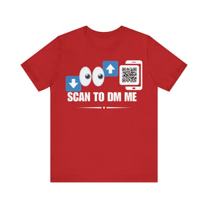 Bottom For Top Emoji QR Contact T-shirt (Single Side Design)