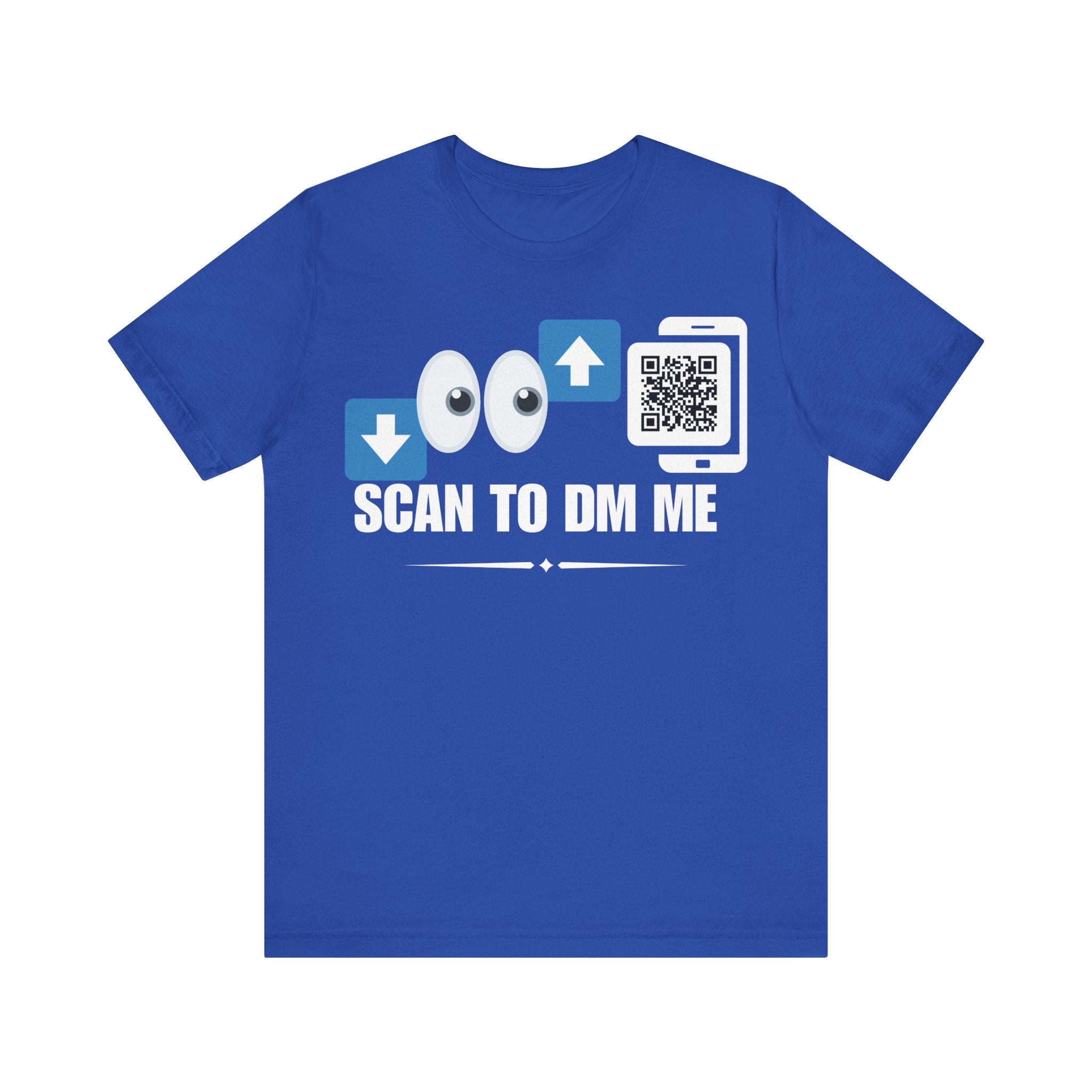 Bottom For Top Emoji QR Contact T-shirt (Single Side Design)