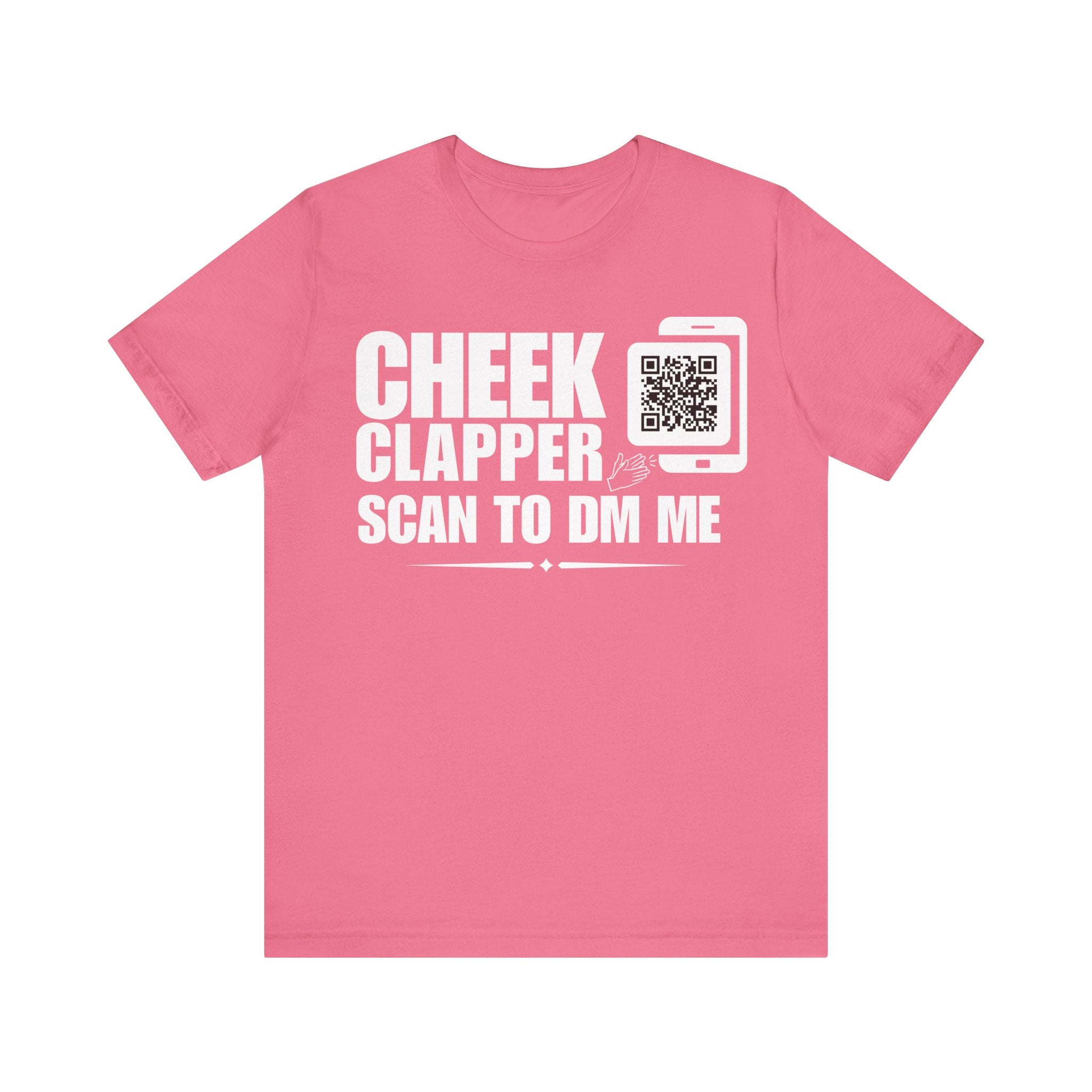 Cheek Clapper QR Contact T-shirt (Single Side Design)