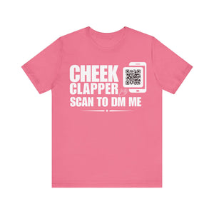 Cheek Clapper QR Contact T-shirt (Single Side Design)