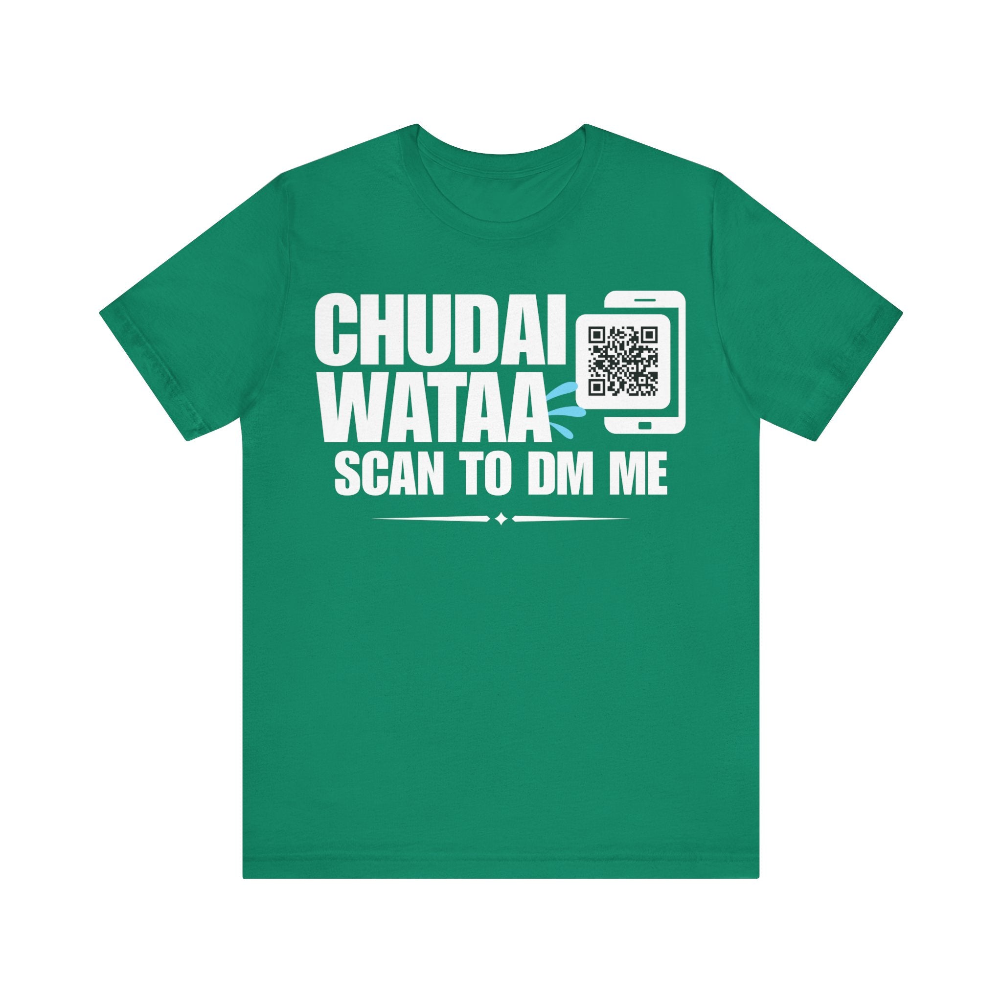 Chudai Wataa QR Contact T-shirt (Single Side Design)