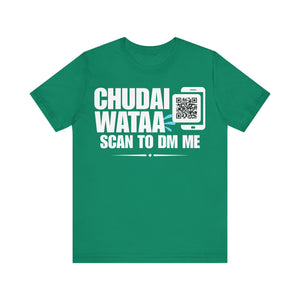 Chudai Wataa QR Contact T-shirt (Single Side Design)