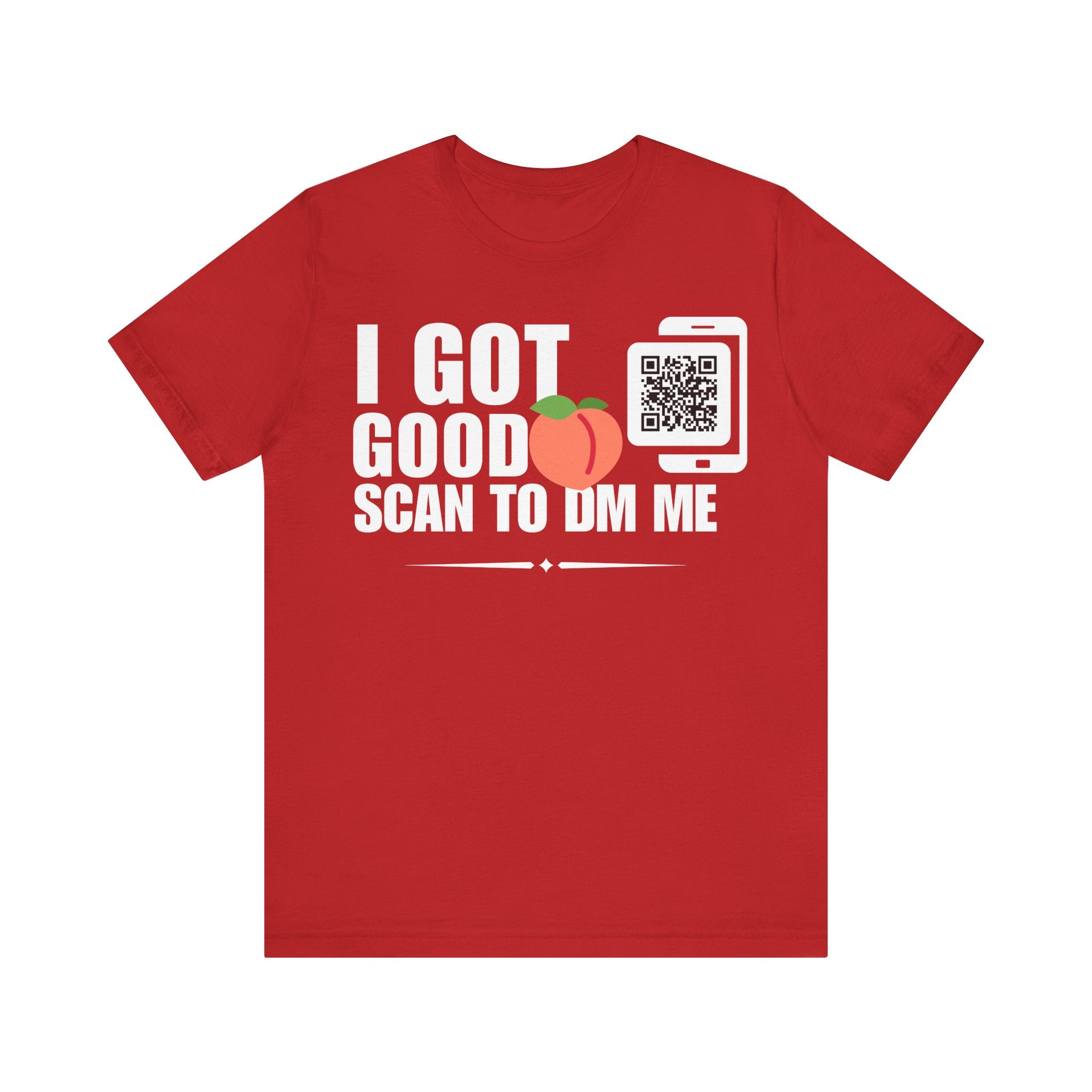 I Got Good Peach QR Contact T-shirt (Single Side Design)