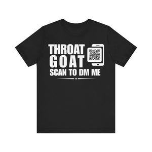 Throat Goat QR Contact T-shirt (Single Side Design)