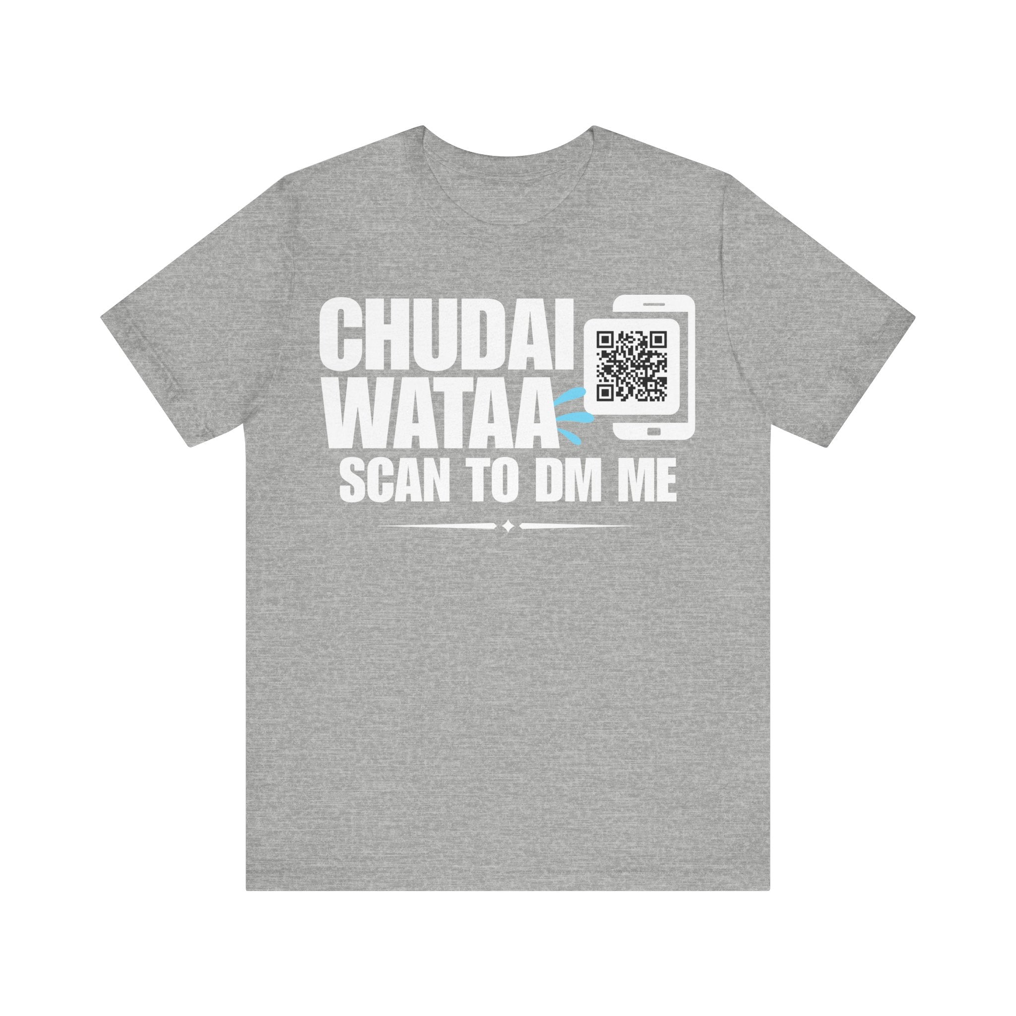Chudai Wataa QR Contact T-shirt (Single Side Design)