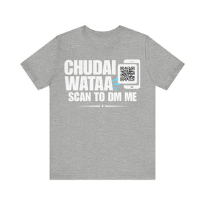 Chudai Wataa QR Contact T-shirt (Single Side Design)
