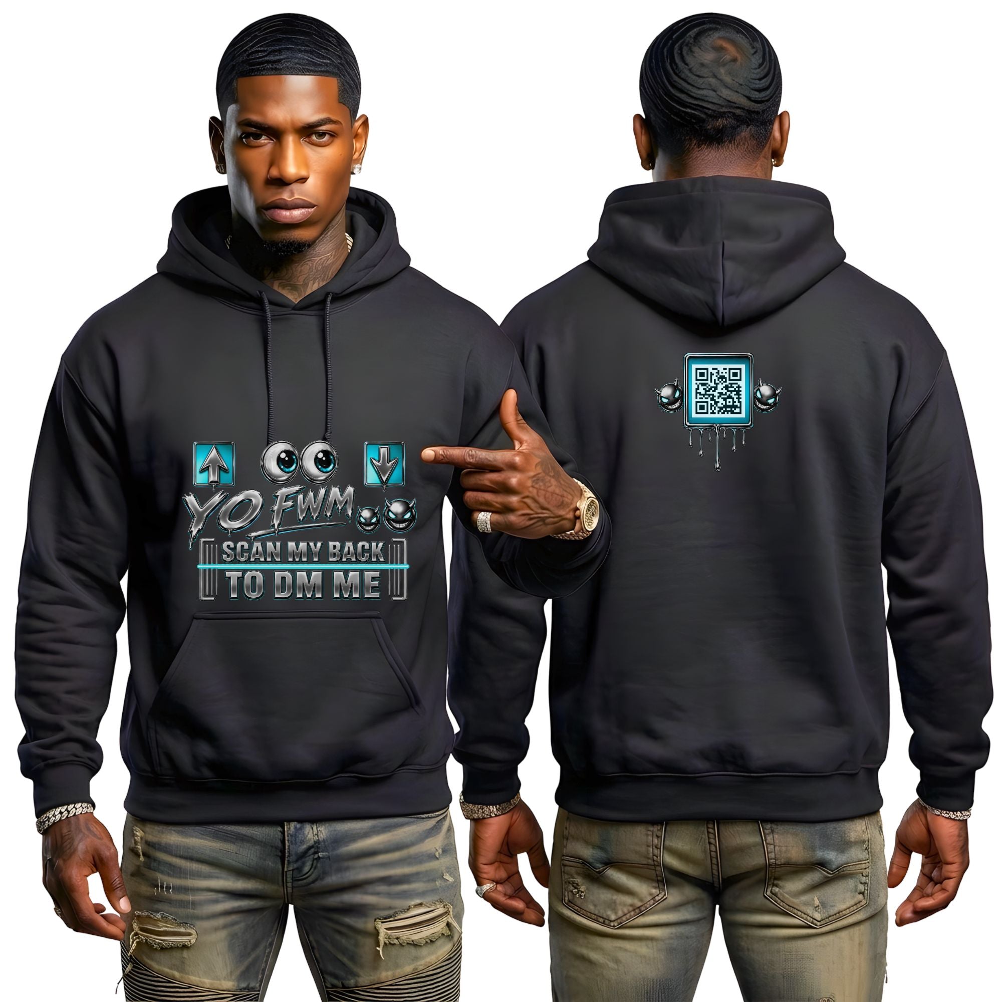 Top For Bottom Arrow Hoodie