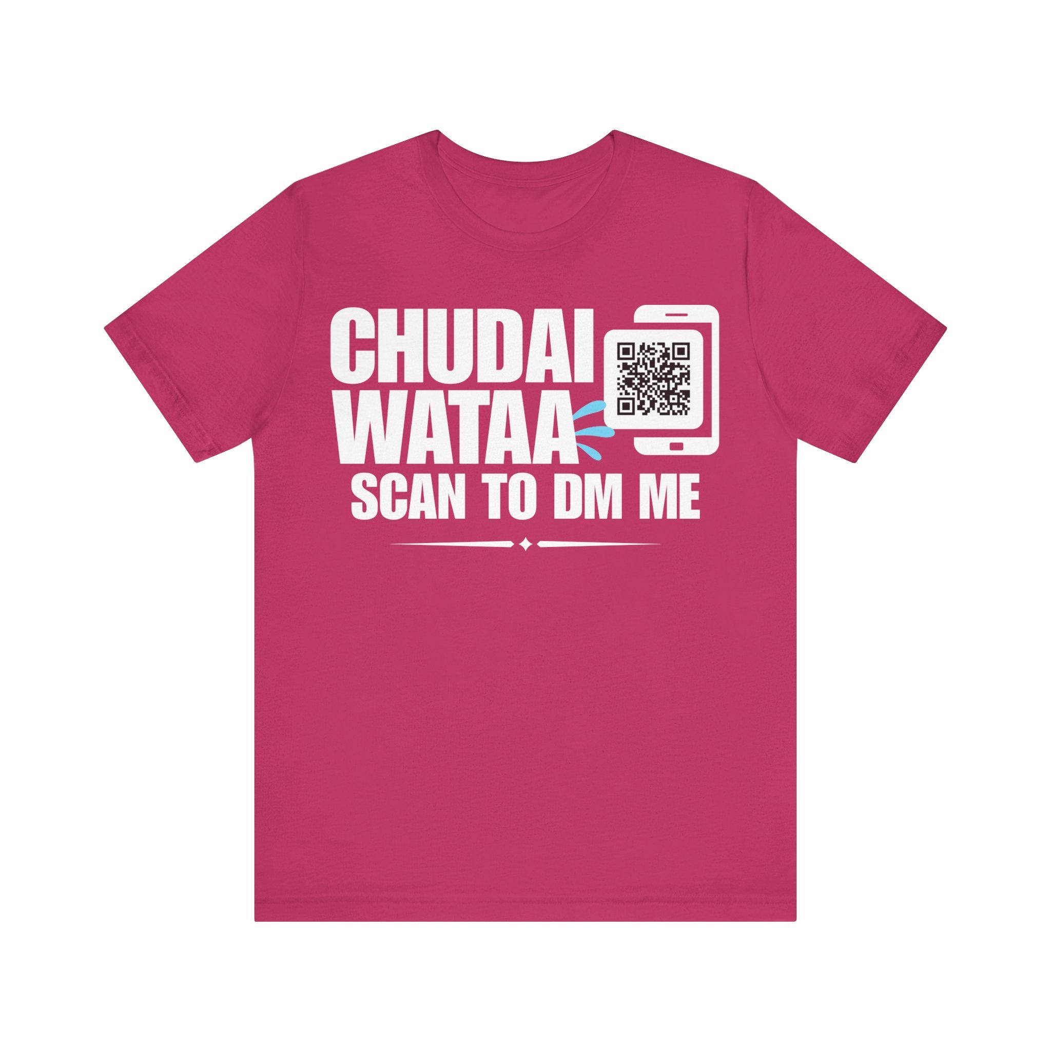 Chudai Wataa QR Contact T-shirt (Single Side Design)