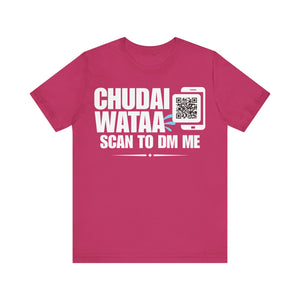 Chudai Wataa QR Contact T-shirt (Single Side Design)